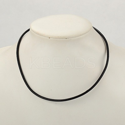 Cowhide Leather Necklace Making X-AJEW-JW00001-03-1