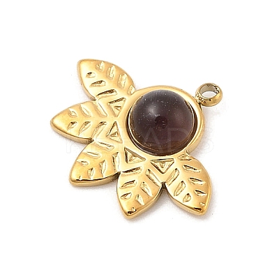 Natural Amethyst Pendants STAS-F312-01G-02-1