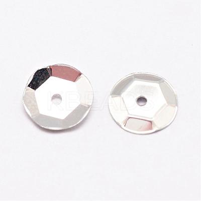 Plastic Paillette Beads PVC-A001-4mm-08-1