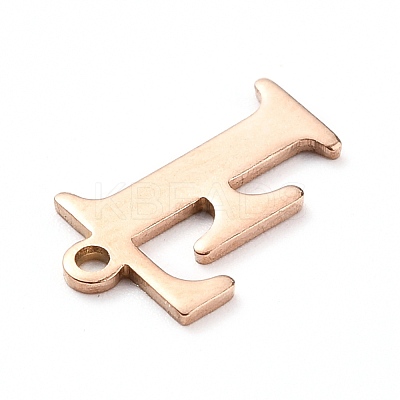 PVD Vacuum Plating  304 Stainless Steel Charms STAS-H112-F-RG-1