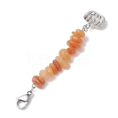 Halloween Pumpkin Alloy Pendant Decorations HJEW-JM02073-01-1