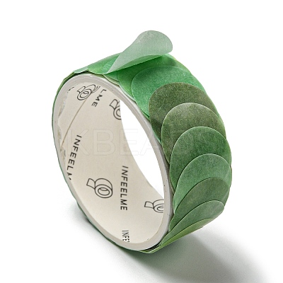 Round Adhesive Decorative Paper Tapes DIY-M052-01B-1