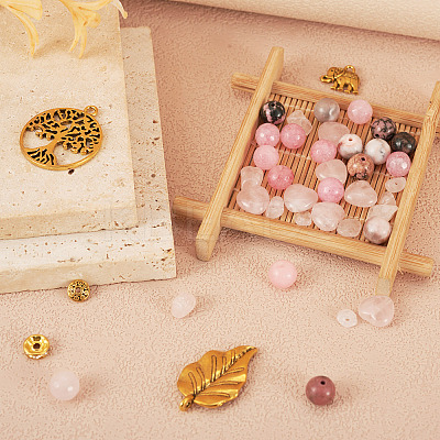 DIY Gemstone Bracelet Making Kit DIY-TA0003-90-1