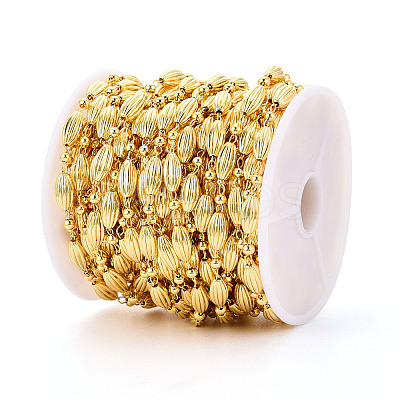 Brass Oval Link Chains CHC-T018-14G-1
