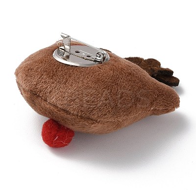 Christmas Theme Wool Cloth Brooches JEWB-F022-01F-1