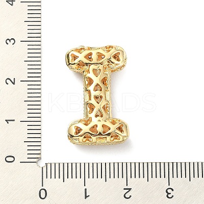 Rack Plating Brass Micro Pave Cubic Zirconia Pendants KK-Q790-01I-G-1