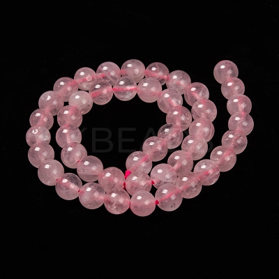 Natural Rose Quartz Beads Strands G-L104-8mm-01-1
