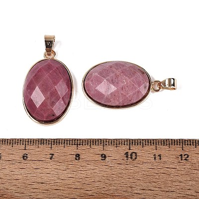 Natural Rhodonite Pendants G-Q606-92G-08-1