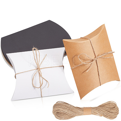 18Pcs 3 Colors Paper Pillow Candy Boxes CON-BBC0001-09-1