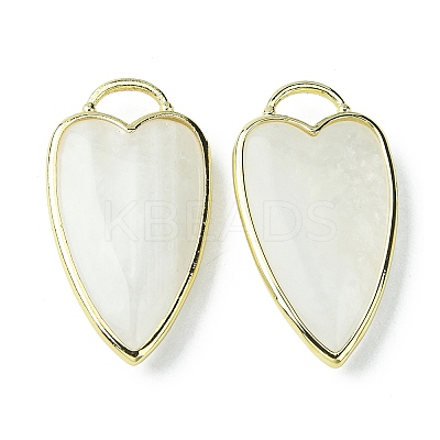 Natural White Moonstone Pendants G-O204-02J-1