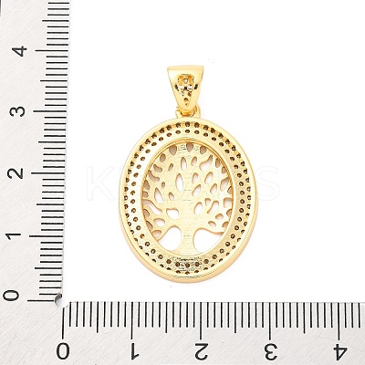 Brass Micro Pave Cubic Zirconia Pendants KK-D325-59G-01-1