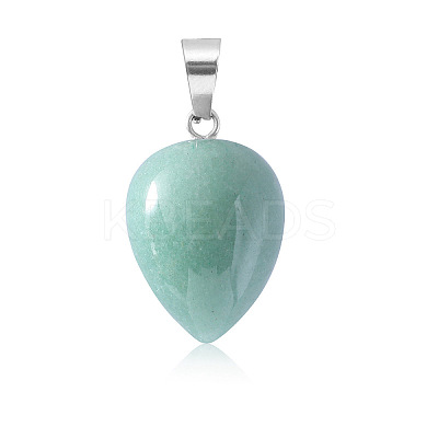 Natural Green Aventurine Pendants WG38027-06-1