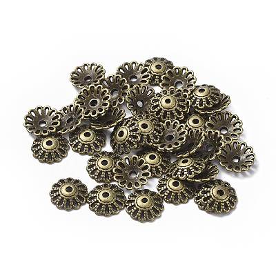 Tibetan Style Bead Caps X-MLF1413Y-NF-1