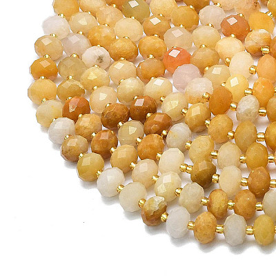 Natural Topaz Jade Beads Strands G-P573-A57-01-1