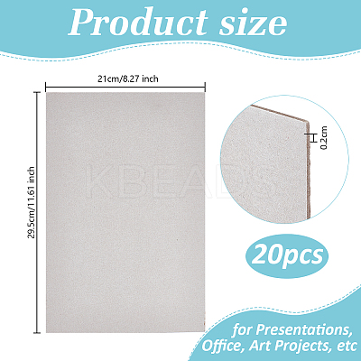 Rectangle Paper Boards LS-AJEW-WH0348-734C-1