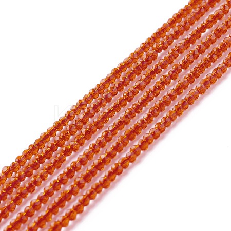 Transparent Glass Beads Strands GLAA-C019-01A-13-1
