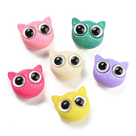 Acrylic Bead with Glass OACR-H031-01-1