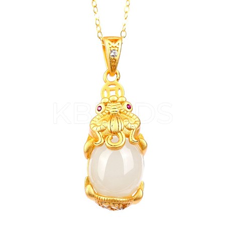 Natural Hetian Jade Pendants STER-BB71730-A-1