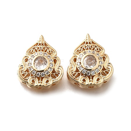 Brass Glass Beads KK-M318-40G-01-1