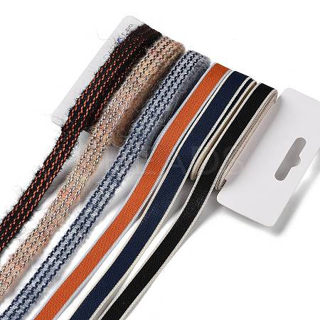 18 Yards 6 Styles Polyester Ribbon SRIB-Q022-E02-1