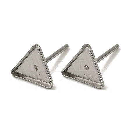 Tarnish Resistant 304 Stainless Steel Stud Earring Settings X-STAS-Q170-11-1