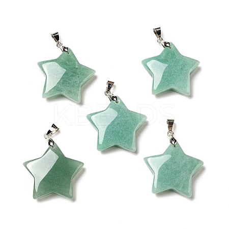 Natural Green Aventurine Pendants G-I319-04P-02-1