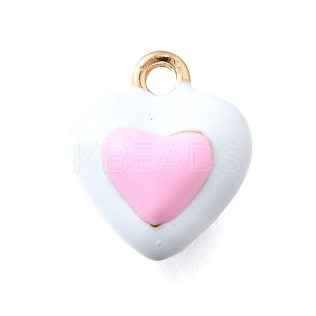 Zinc Alloy Enamel Charms FIND-U029-01G-07-1