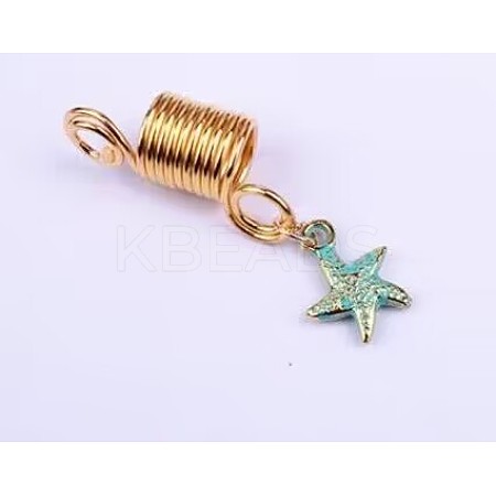 Alloy Dreadlocks Beads OHAR-WH0031-02E-1