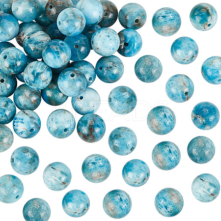 Natural Apatite Beads Strands G-OC0002-60B-1