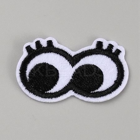 Eye Cotton Embroidery Iron on Clothing Patches DIY-WH0430-416B-1