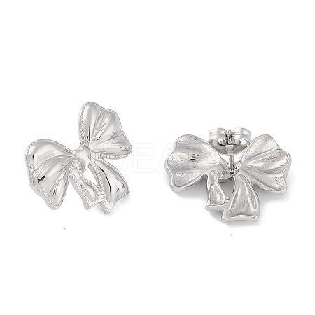 Non-Tarnish 304 Stainless Steel Stud Earrings EJEW-C105-07P-1