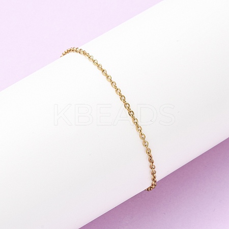 304 Stainless Steel Cable Chain Bracelets LS-BJEW-C134-01D-G-1