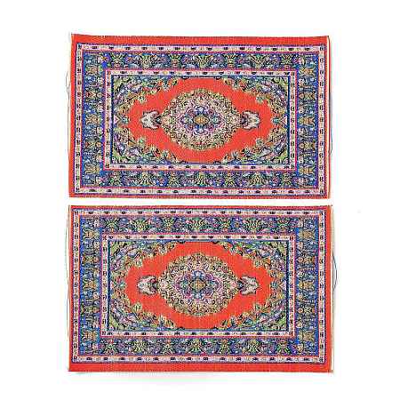 Silk Miniature Ethnic Style Carpets MIMO-PW0001-008A-1