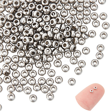 Unicraftale 200Pcs 202 Stainless Steel Spacer Beads STAS-UN0056-40-1