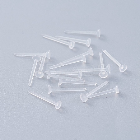 Eco-Friendly Plastic Stud Earring Findings KY-F009-08-A-1