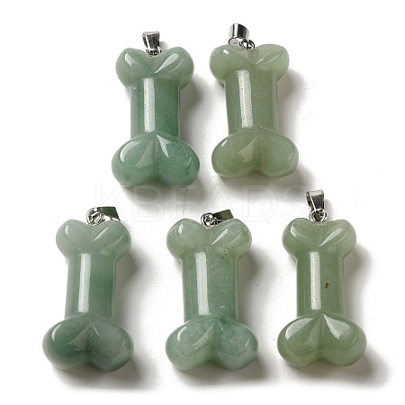 Natural Green Aventurine Pendants G-K353-02P-08-1