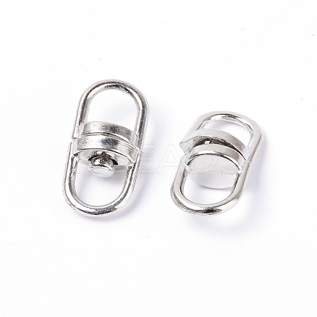 Alloy Double Eye Swivel Clasps LS-PALLOY-WH0082-47P-1