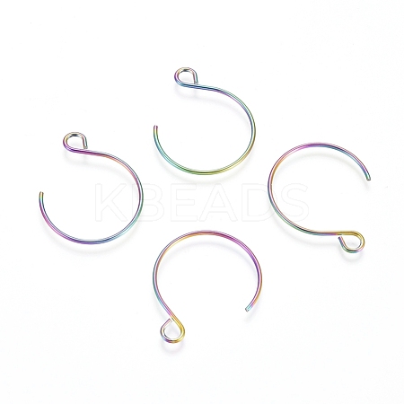 Ion Plating(IP) 304 Stainless Steel Earring Hooks STAS-L216-02A-M-1