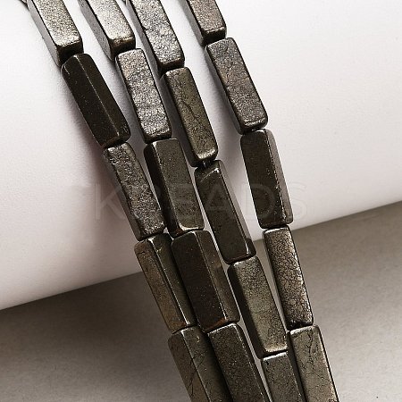 Natural Gold Pyrite/Golden Pyrite Beads Strands G-F833-I01-01-1