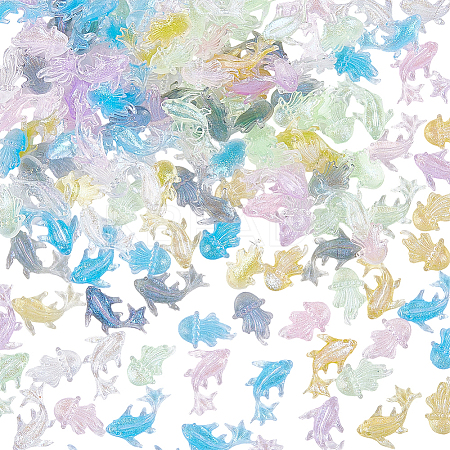 150Pcs 2 Styles Resin Cabochons MRMJ-SC0001-53-1