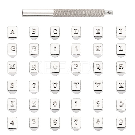 Leathercarft Stamping Tool Set TOOL-WH0119-67-1