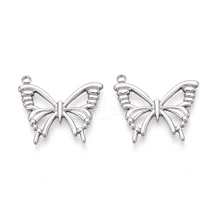 Non-Tarnish 304 Stainless Steel Pendants STAS-E176-12P-1