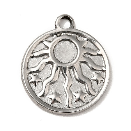 Tarnish Resistant 304 Stainless Steel Pendant Cabochon Settings STAS-G278-01P-1