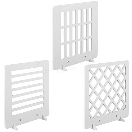 3Pcs 3 Styles HDF High Fiber Density Board Reflection Display Board AJEW-CN0002-89A-1