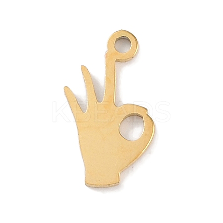304 Stainless Steel Charms STAS-K286-01K-G-1
