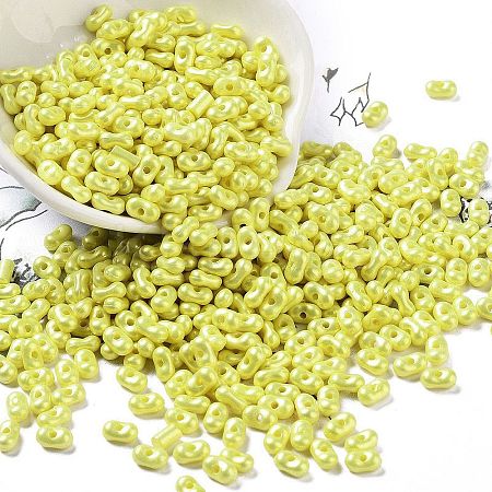 Spray Painted Opaque Acrylic Beads MACR-K359-12H-1