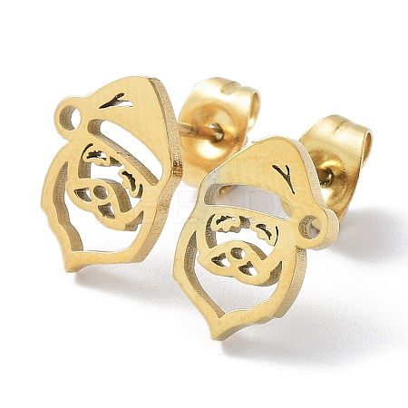 304 Stainless Steel Stud Earrings LS-EJEW-H136-14G-1