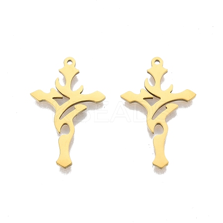 Ion Plating(IP) 201 Stainless Steel Pendants LS-STAS-N098-097LG-1