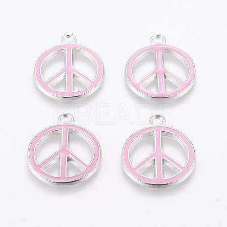 Alloy Enamel Pendants ENAM-P066-3-1