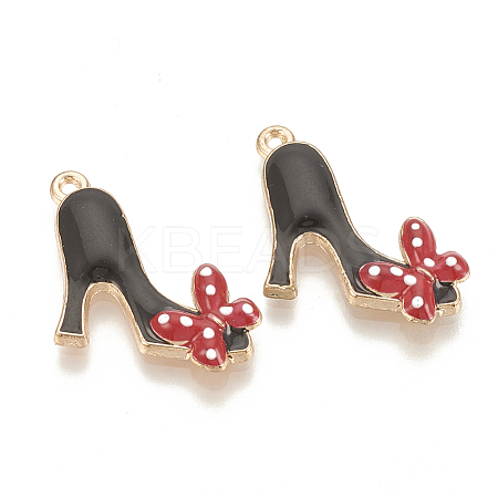 Alloy Enamel Stilettos Pendants LS-ENAM-S115-041A-1